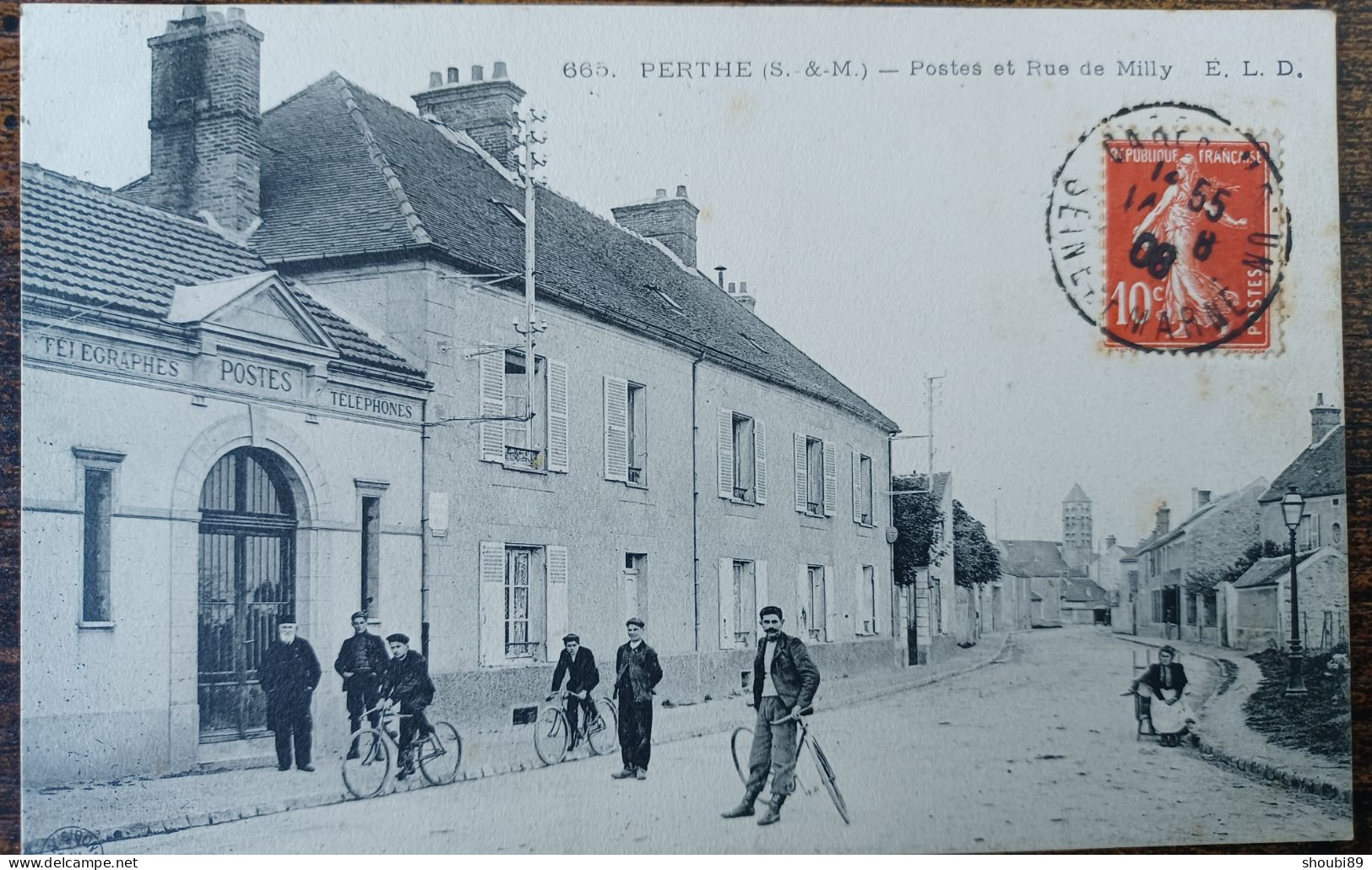 PERTHE POSTES ET RUE DE MILLY - Perthes