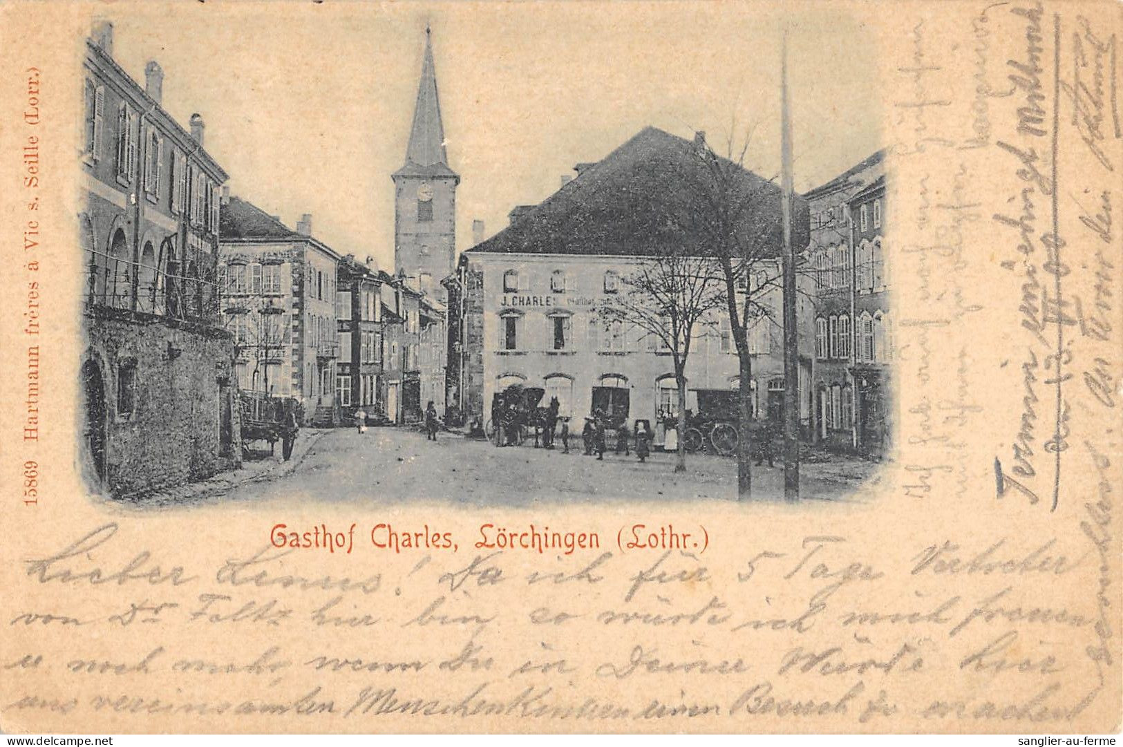 CPA 57 GASTHOF CHARLES / LORCHINGEN / LOTHR - Autres & Non Classés