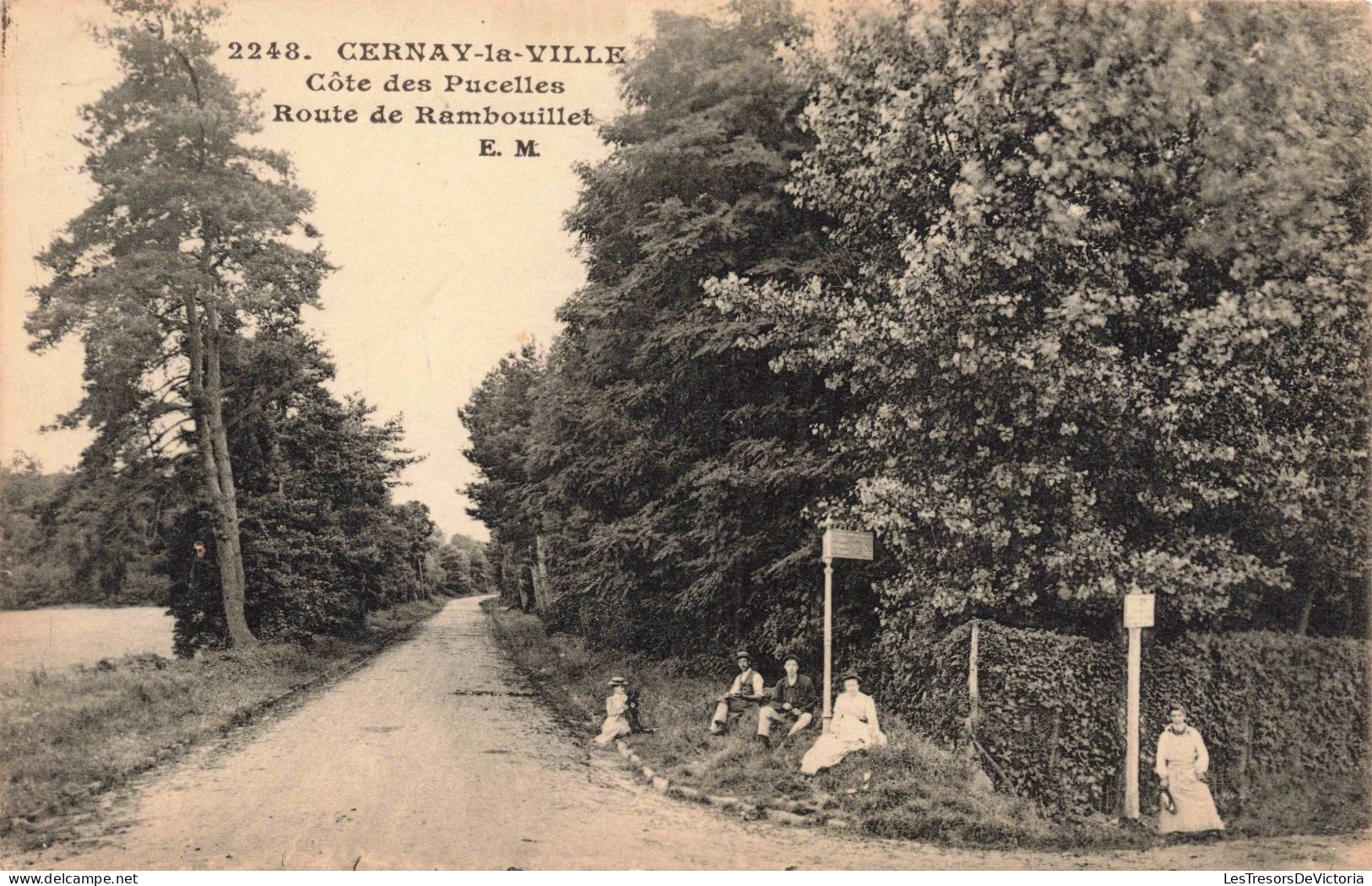 FRANCE - Cernay La Ville - Côte Des Pucelles - Route De Rambouillet  - Carte Postale Ancienne - Cernay-la-Ville