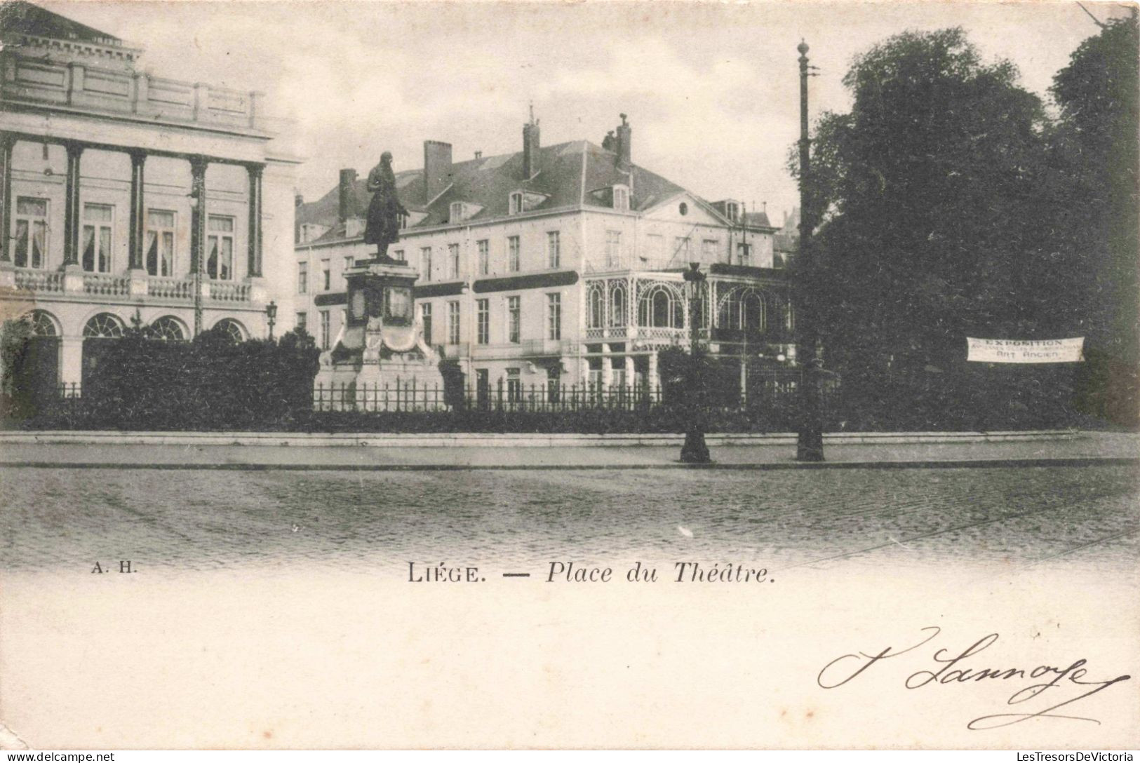 BELGIQUE - Liège - Place Du Théâtre  - Carte Postale Ancienne - Liege