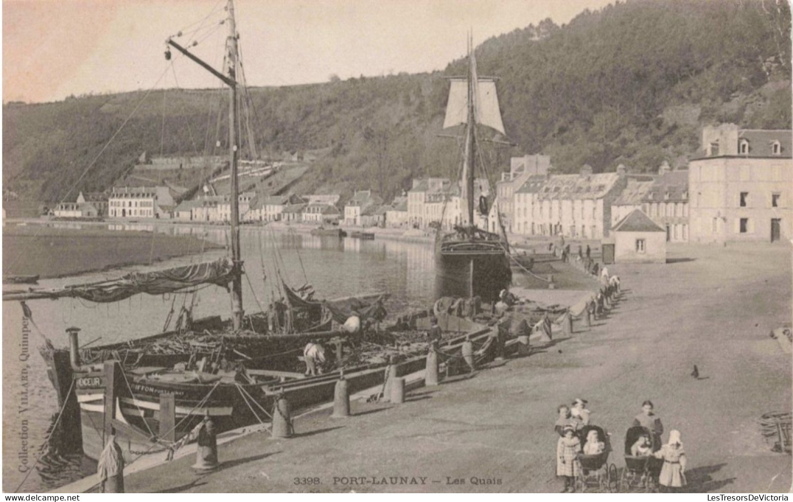 FRANCE -  Port Launay - Les Quais - Carte Postale Ancienne - Châteaulin