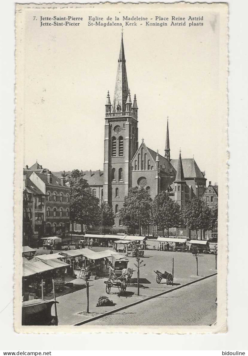 CPA-JETTE SAINT PIERRE "eglise De La Madeleine-St Magdalena Kerk" - Jette