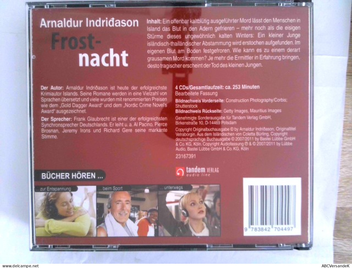 FROST NACHT  Gelesen Von Frank Glaubrecht - CD