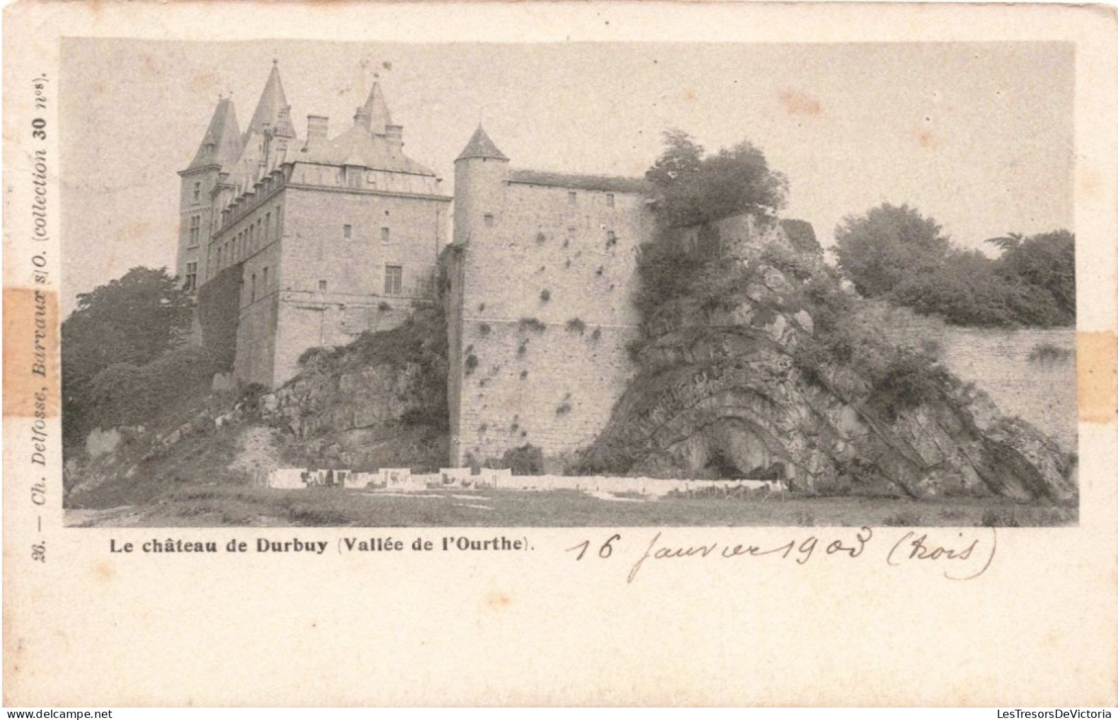BELGIQUE - Château De Durbuy (Vallée De L'Ourthe) - Carte Postale Ancienne - Durbuy