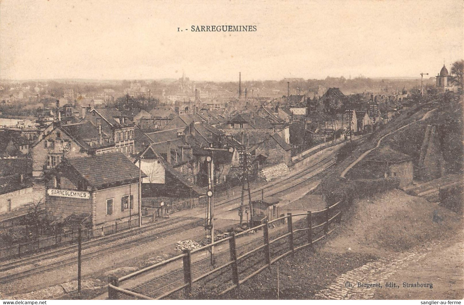 CPA 57 SARREGUEMINES / GARE - Sonstige & Ohne Zuordnung