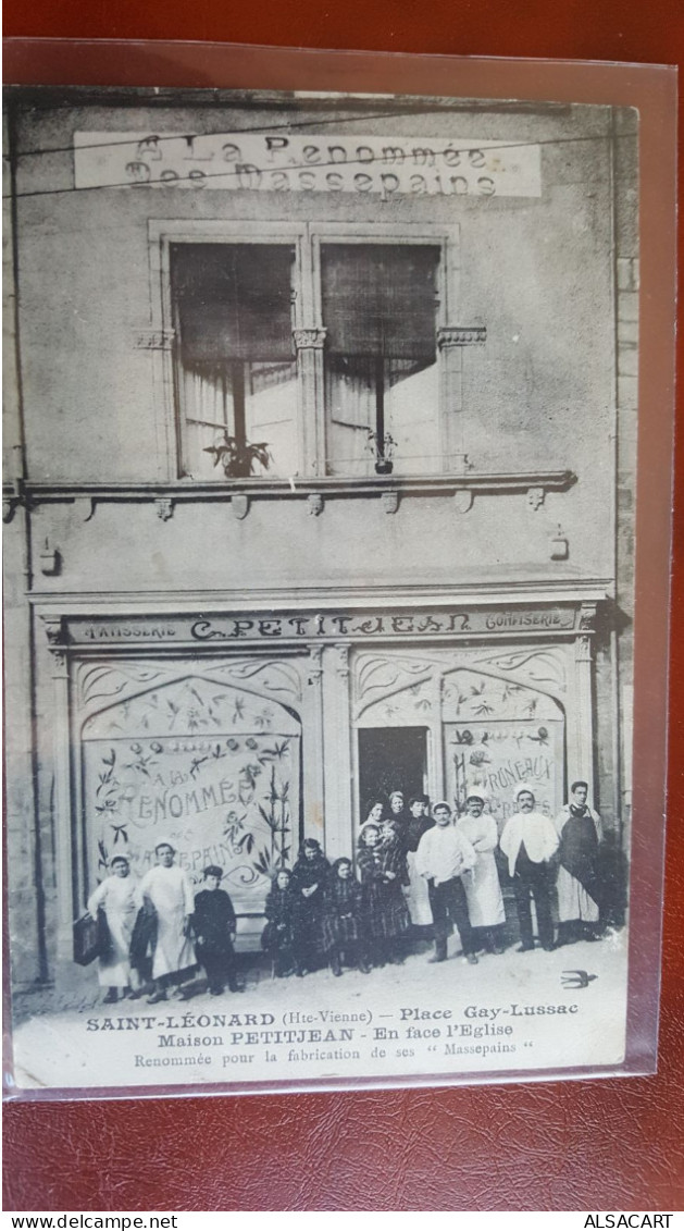 St Léonard De Noblat , Place Gay Lussac , Maison Petitjean , Patisserie Fabrication De Massepains - Saint Leonard De Noblat