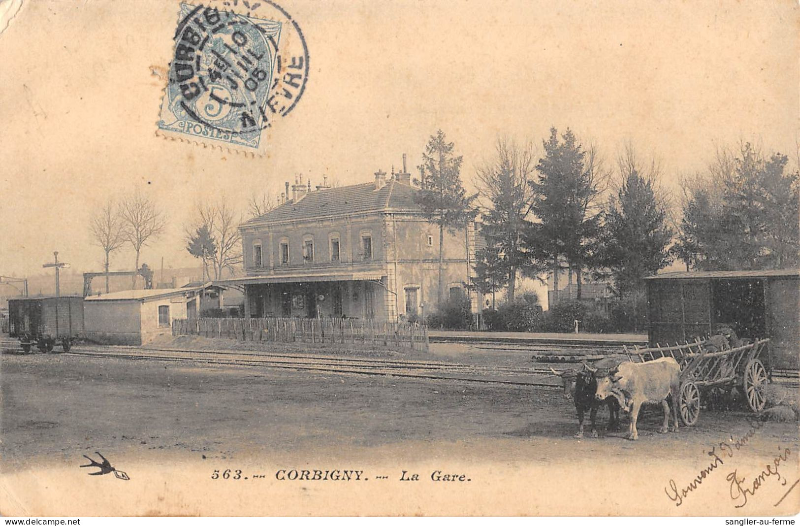 CPA 58 CORBIGNY / LA GARE - Other & Unclassified