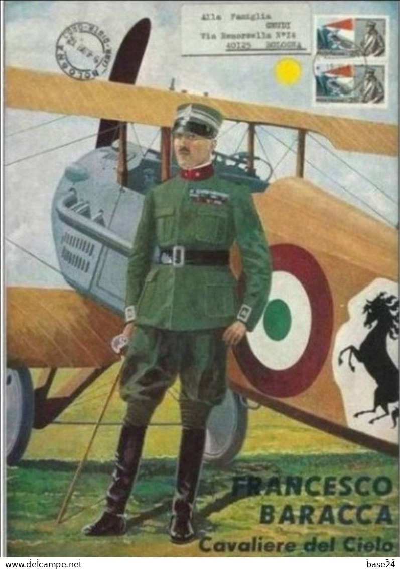 1968 Repubblica FRANCESCO BARACCA Cavaliere Del Cielo Biografia 20 Pg. Con 18 Foto B/n Ed. Poligrafico Affr.25L X2 1°G - War 1914-18