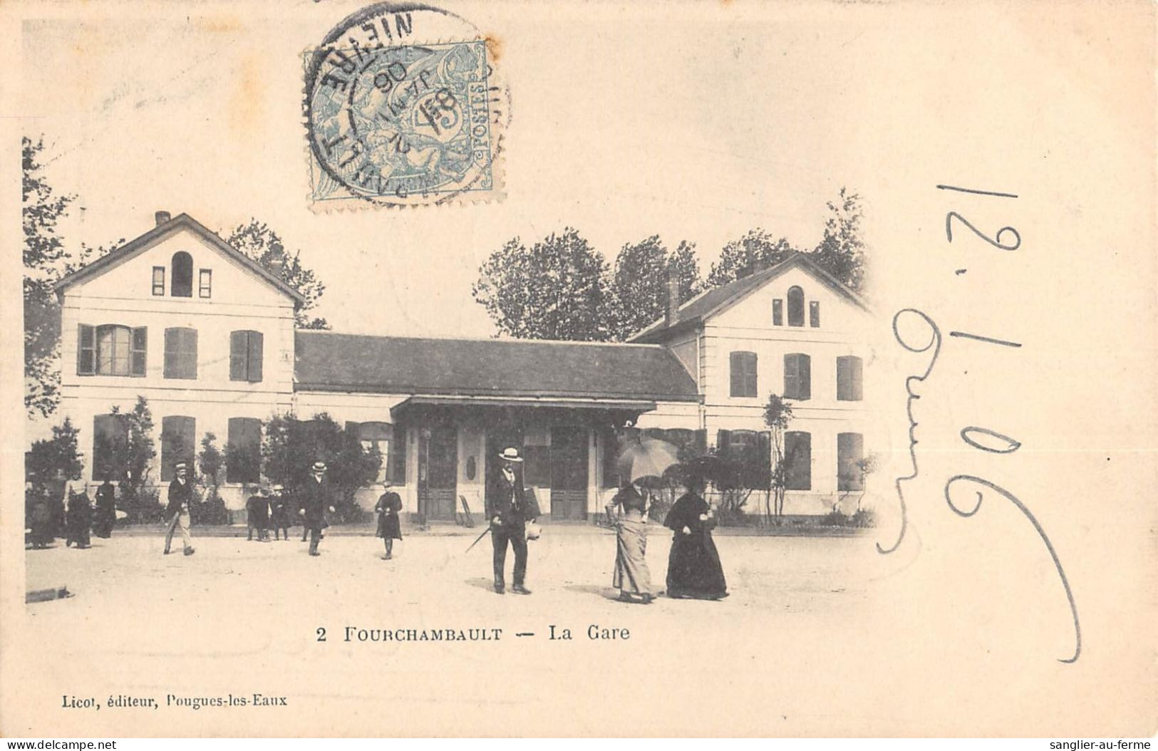 CPA 58 FOURCHAMBAULT / LA GARE - Other & Unclassified