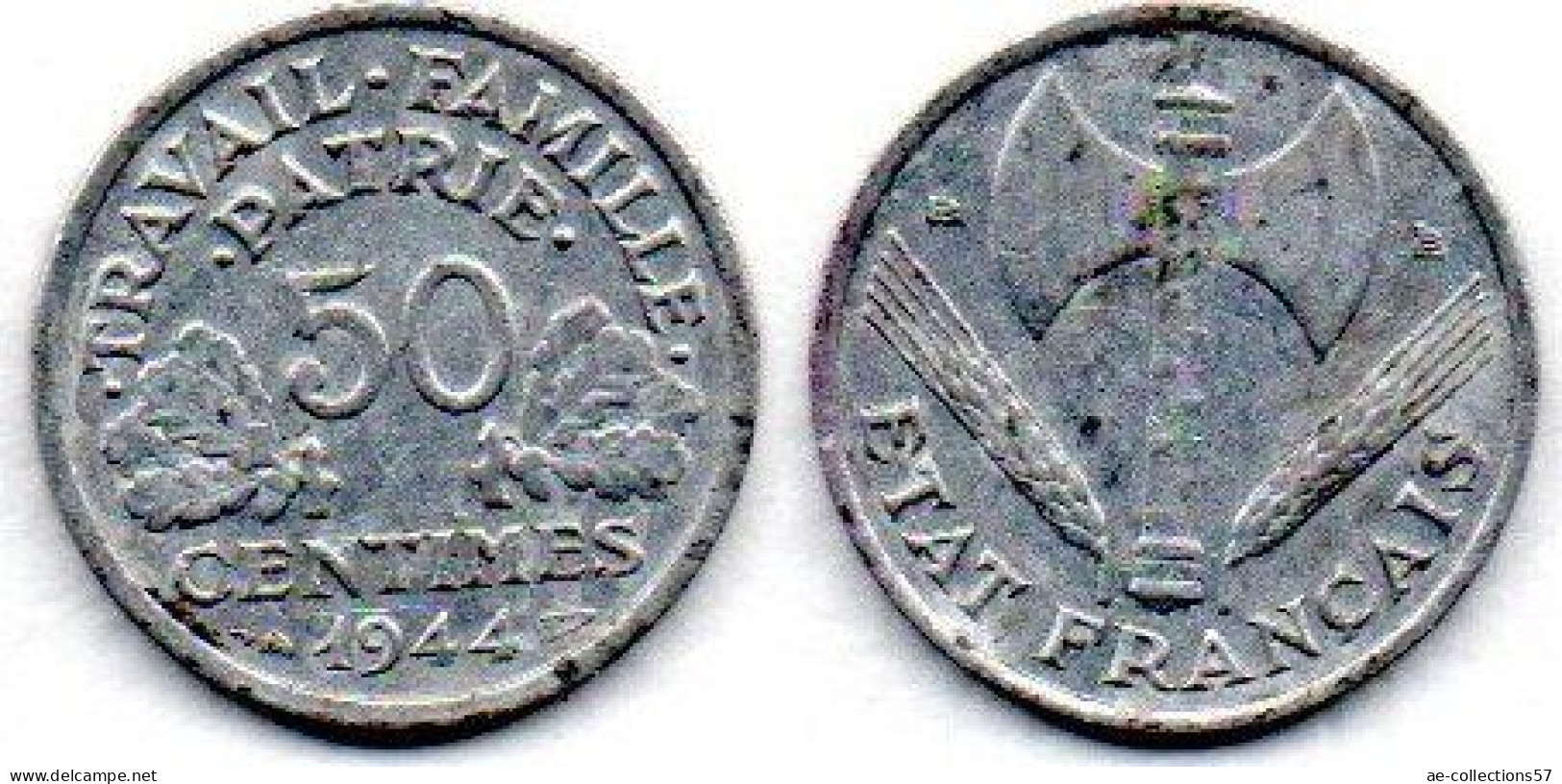 MA 26811 /  50 Centimes 1944 B TB+ - 50 Centimes