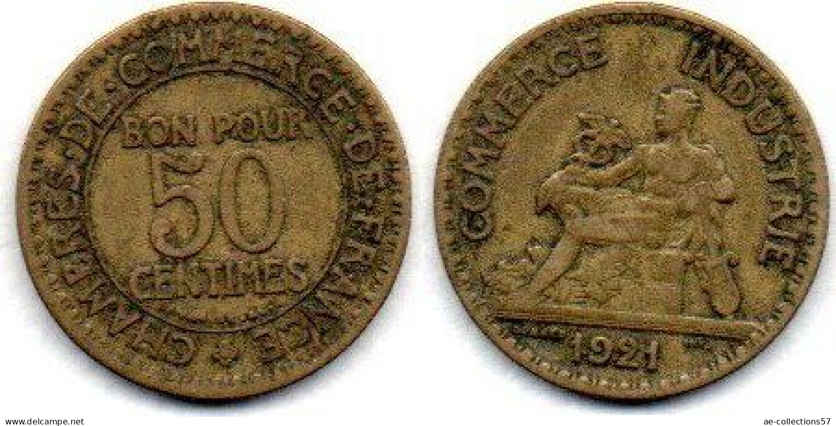 MA 26816 /  50 Centimes 1921 TB+ - 50 Centimes