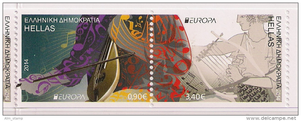 2014 Griechenland / Greece / Grèce Mi. 2776-7 C**MNH Booklet Stamp  Europa - 2014