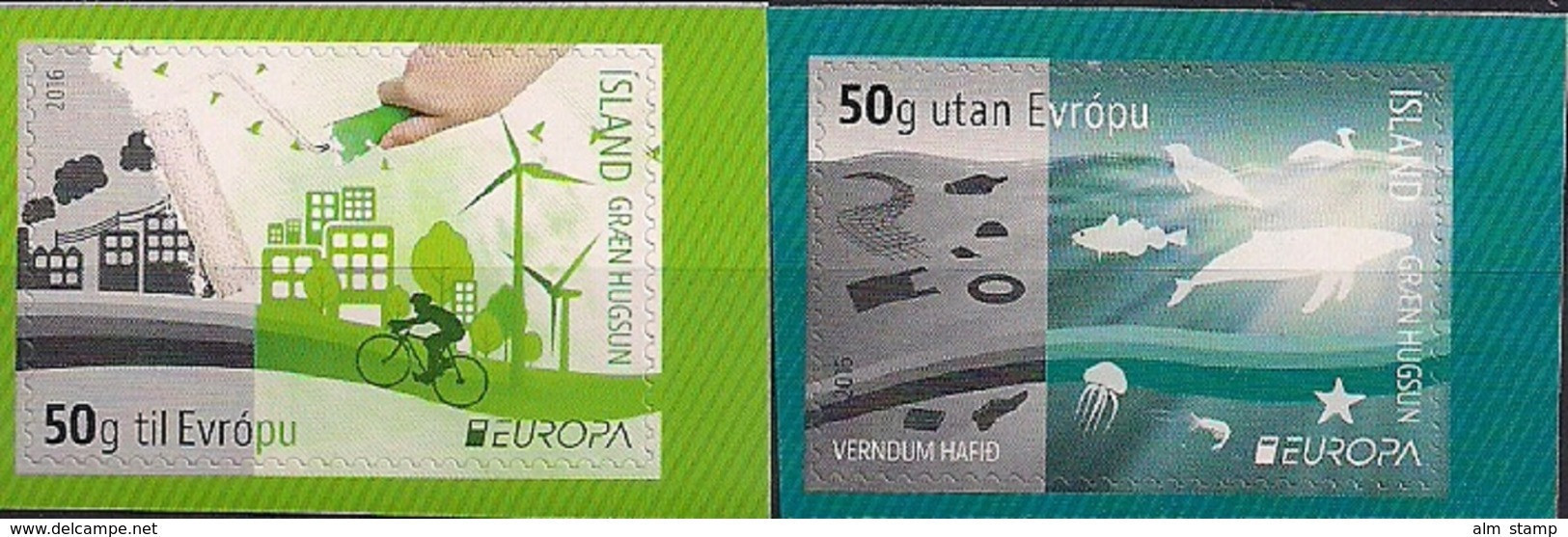 2016 Island Mi. 1495-6 **MNH   Europa: Umweltbewusst Leben - 2016