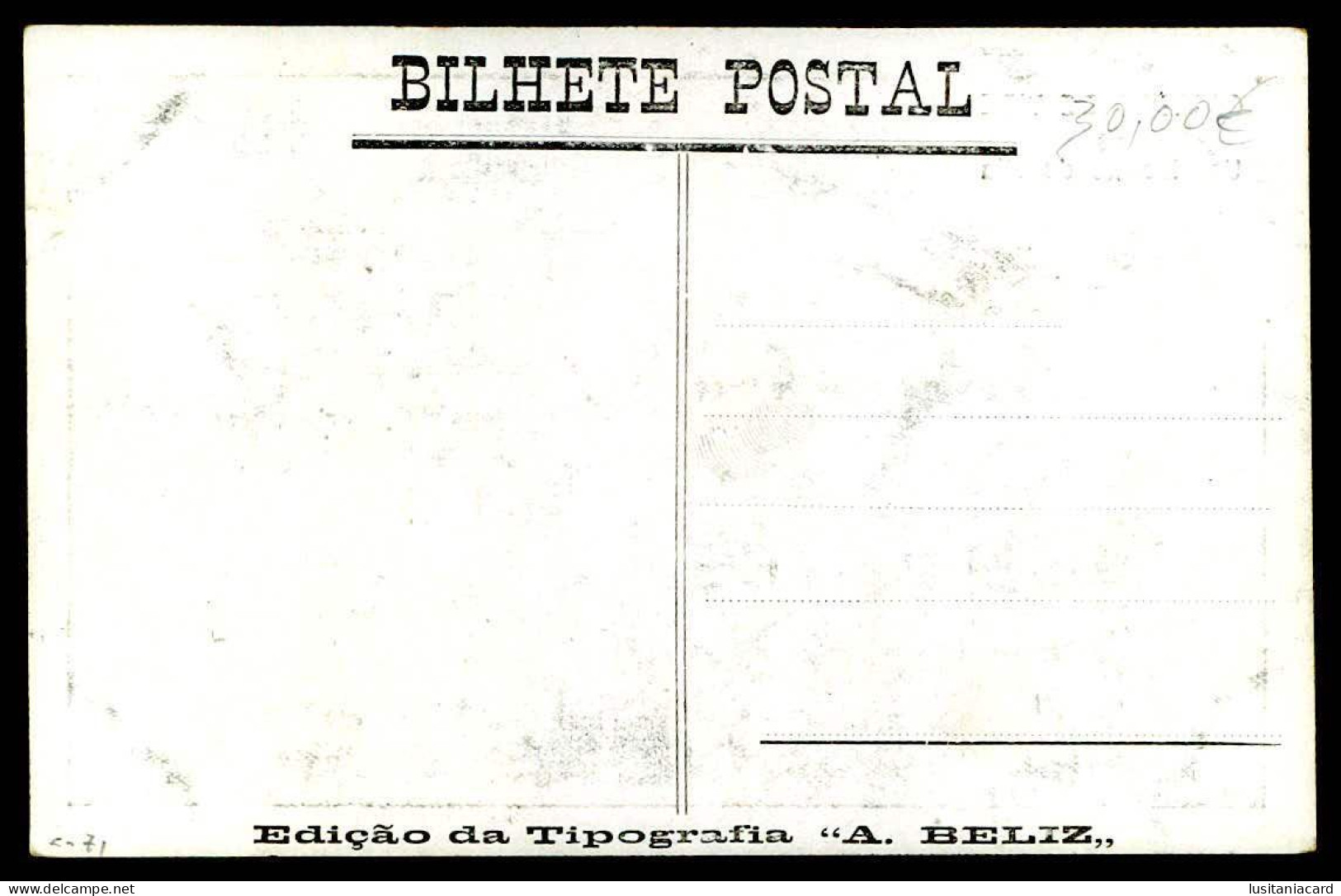 CASTELO DE VIDE - Um Trecho Da Vila. ( Ed. Da Tipografia "A. Beliz") Carte Postale - Portalegre