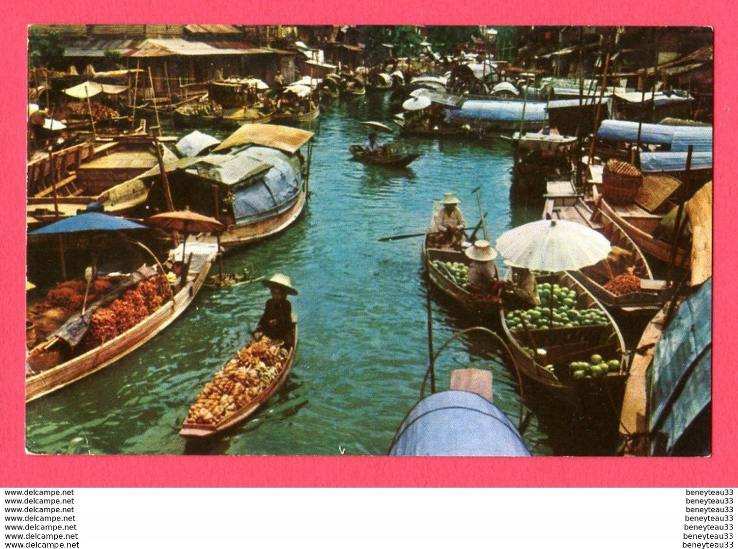 CPA (Réf : X891) N° 20 BANGKOK (ASIE THAILAND) Scene Of The Floating Market - Thaïlande