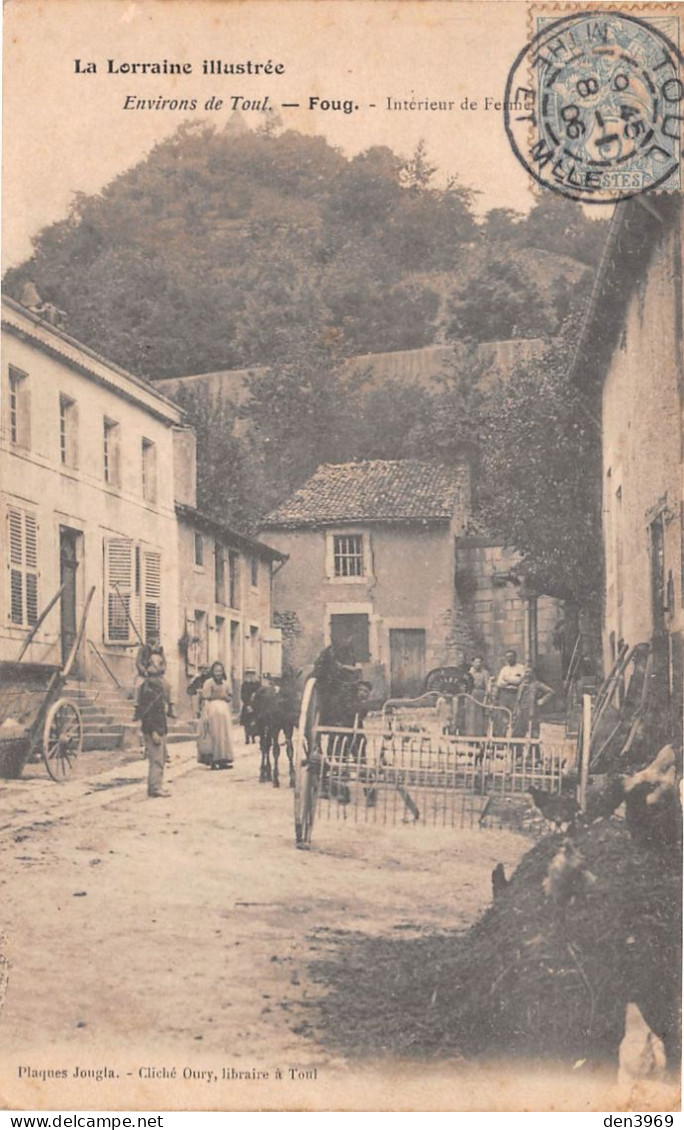 FOUG (Meurthe-et-Moselle) - Intérieur De Ferme - Env. De Toul - Voyagé 1906 (2 Scans) Weingler, 14 Rue Bouret, Paris 19e - Foug