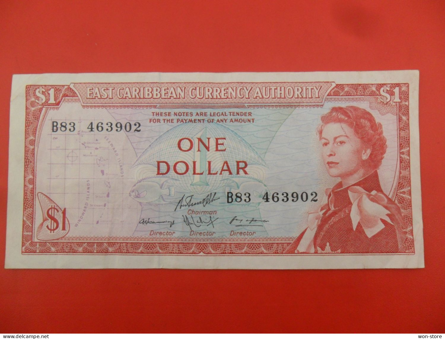 8362 - East Caribbean States 1 Dollar 1965 - Caribes Orientales