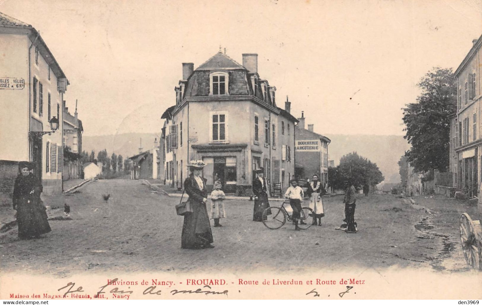 FROUARD (Meurthe-et-Moselle) - Route De Liverdun Et Route De Metz - Environs De Nancy - Voyagé 1911 (2 Scans) Oostende - Frouard