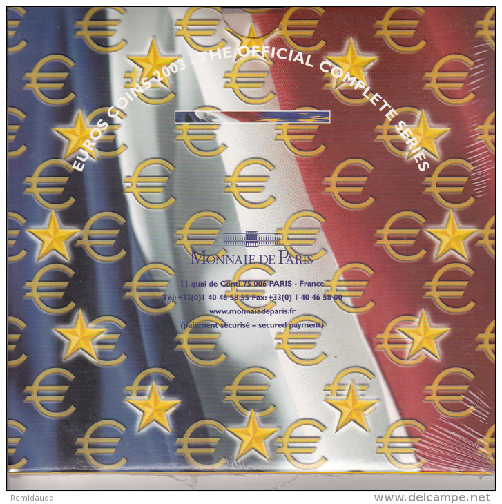 2003 - LIVRAISON OFFERTE ! COFFRET BU De FRANCE - PRIX D'EMISSION : 27 EUR. - France