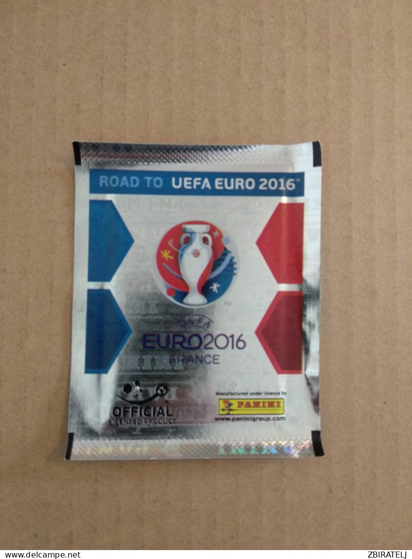 1 X PANINI ROAD TO UEFA EURO 2016 - PACK (5 Stickers) Tüte Bustina Pochette Packet Pack - Edición  Inglesa
