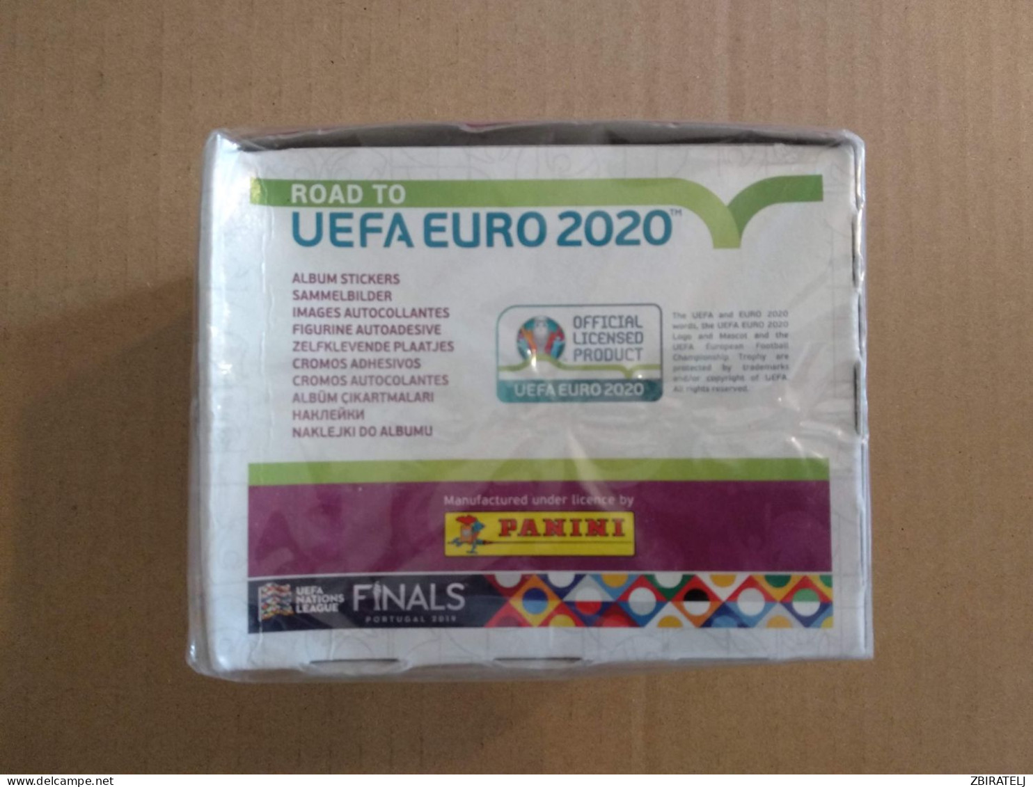 PANINI ROAD TO 2020 UEFA EURO DISPLAY - 50 PACKS - 250 STICKERS - Englische Ausgabe
