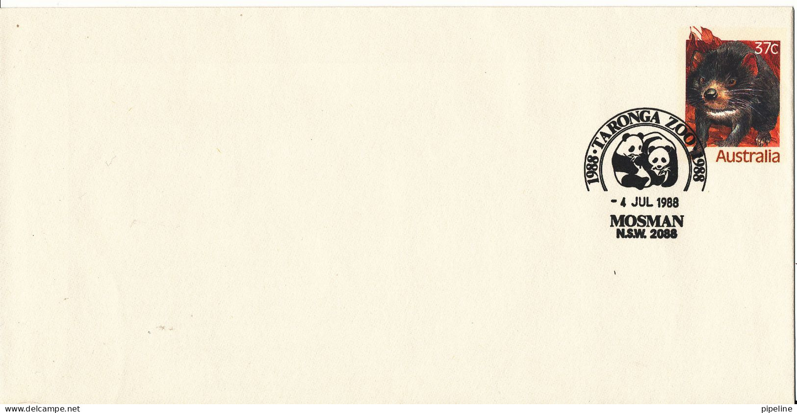 Australia Postal Stationery Cover 100 Anniversary Taronga Zoo Mosman 4-7-1998 With PANDA In The Postmark - Ganzsachen