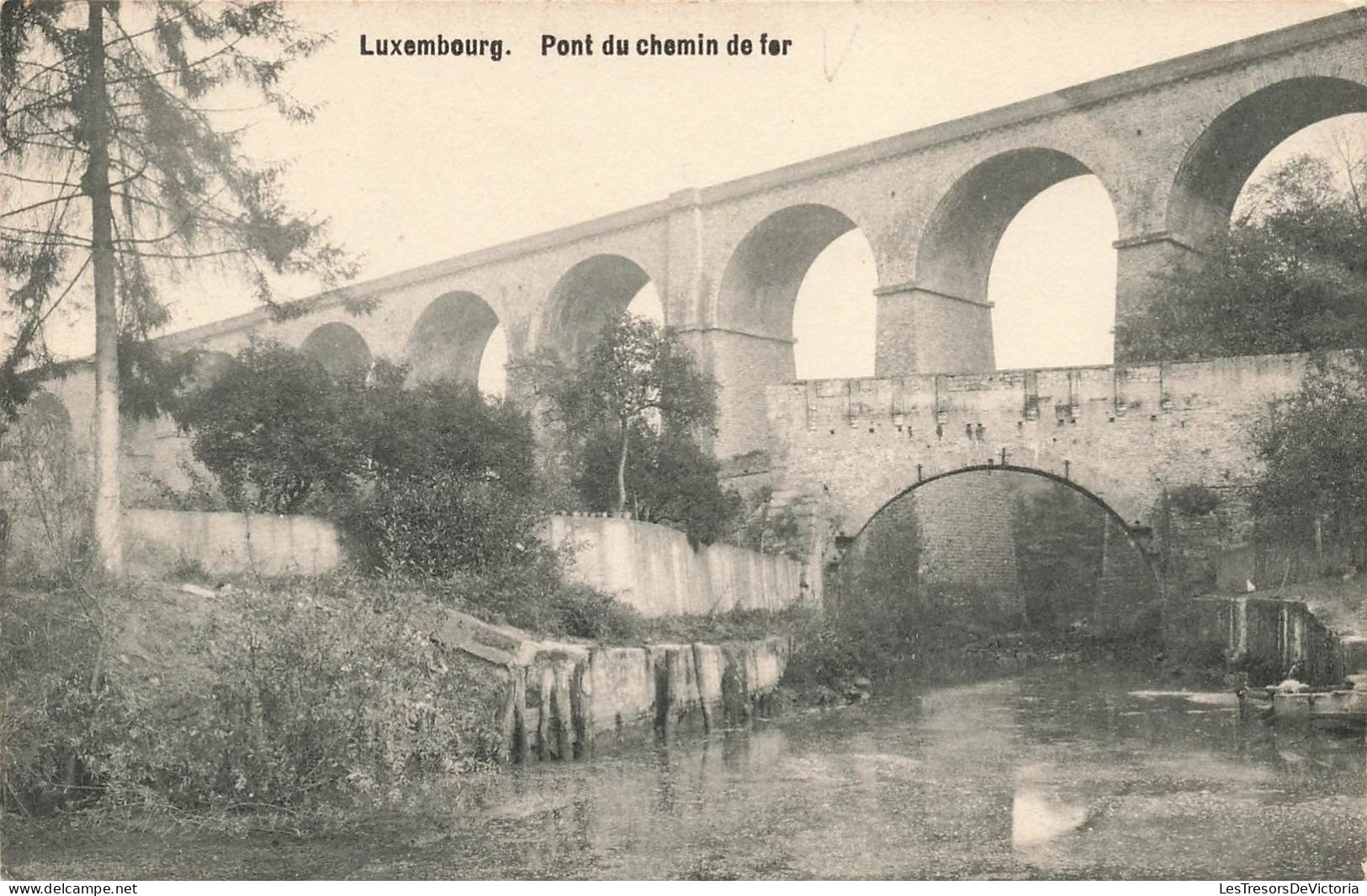 LUXEMBOURG - Pont Du Chemin De Fer - Carte Postale Ancienne - Luxemburg - Town