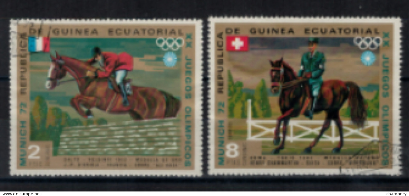 Guinée Equatoriale - "Préolympique Munich - Anciens Vainqueurs - D'Oriola Et Chammartin" - Oblitéré 72 De 1972 - Guinée Equatoriale