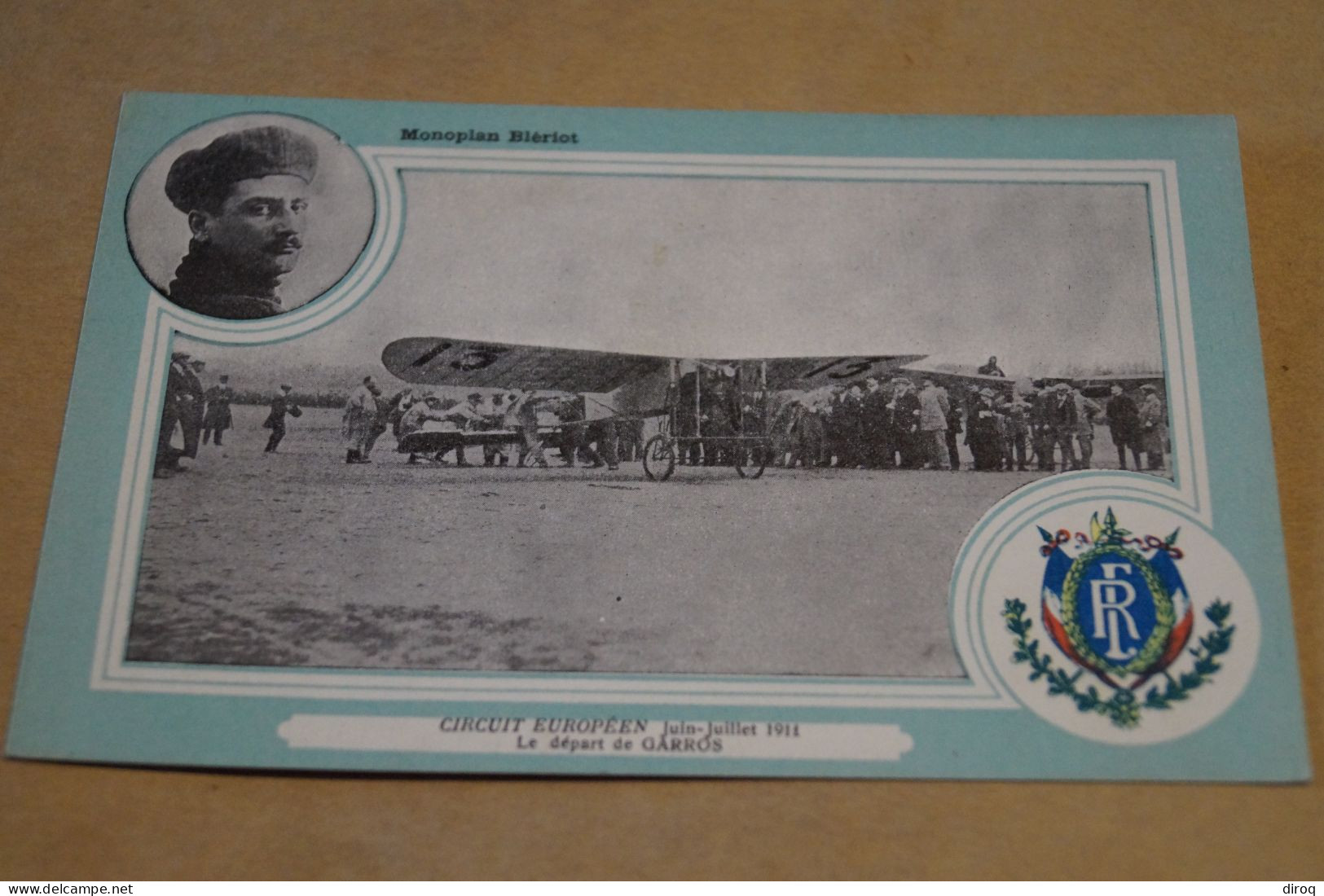 CIRCUIT EUROPEEN DE JUIN - JUILLET 1911,monoplan Blériot,belle Carte Ancienne - Meetings