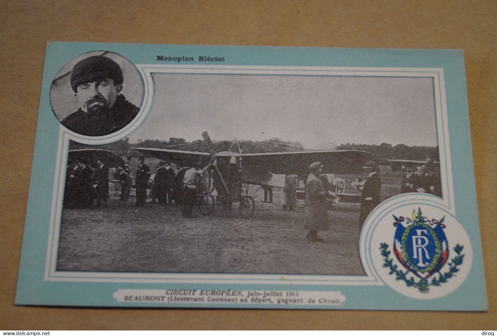 CIRCUIT EUROPEEN DE JUIN - JUILLET 1911,monoplan Blériot,belle Carte Ancienne - Reuniones