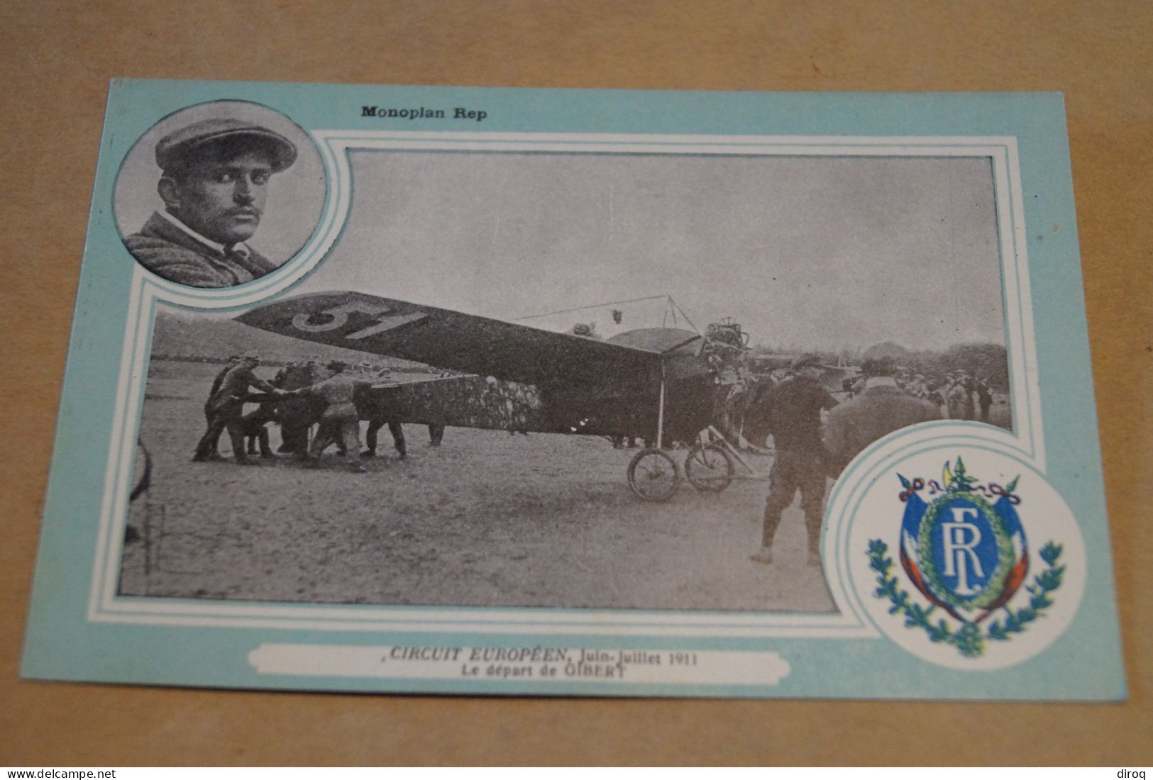 CIRCUIT EUROPEEN DE JUIN - JUILLET 1911,monoplan Rep,belle Carte Ancienne - Fliegertreffen