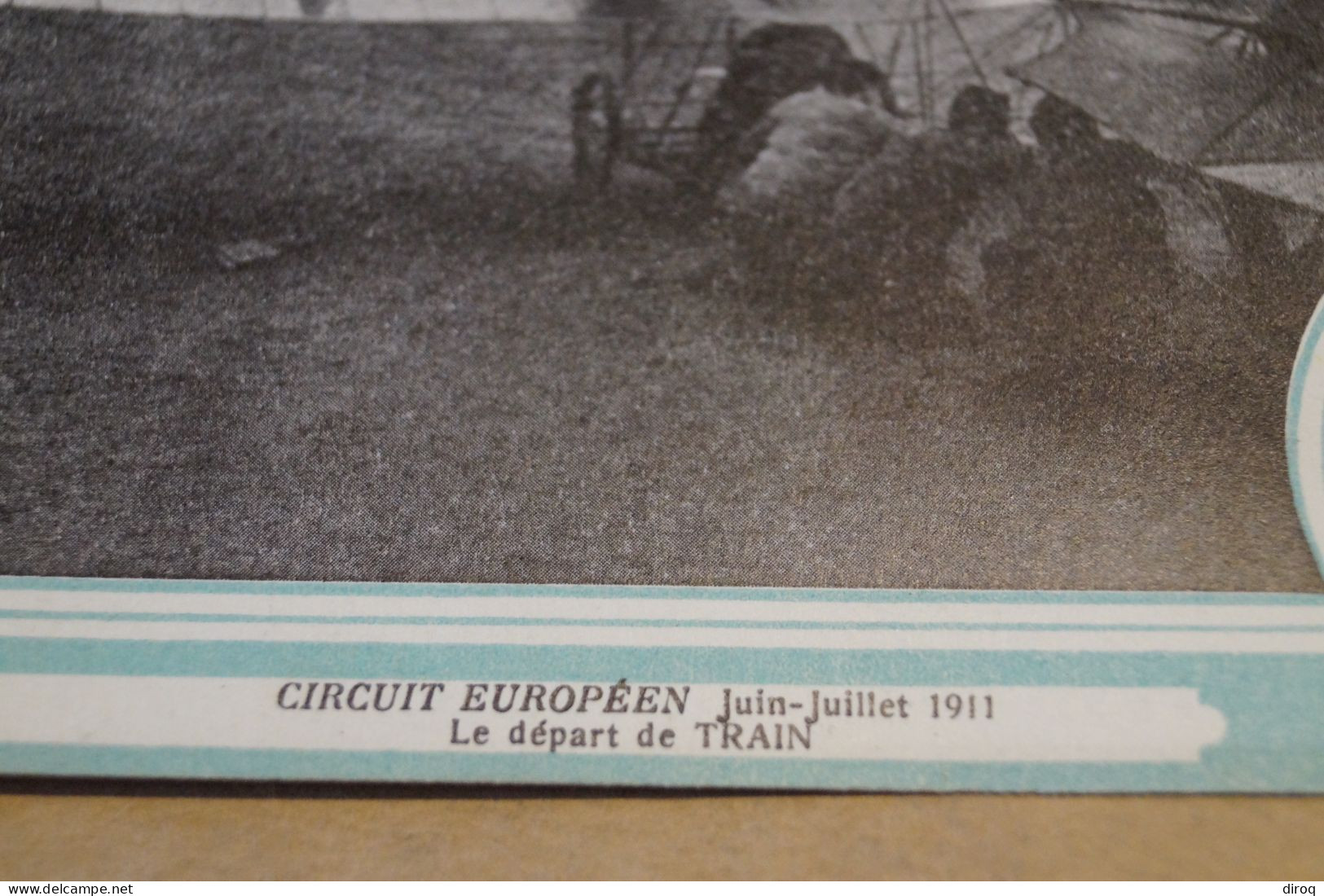 CIRCUIT EUROPEEN DE JUIN - JUILLET 1911,monoplan Train,belle Carte Ancienne - Reuniones