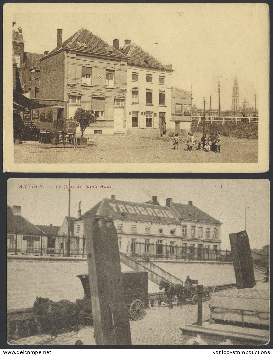 ZK Linkeroever, Sainte-Anne - Vue D'ensemble, St. Annakaai, La Tête De Flandre, Le Quai De Sainte-Anna, Etc. (16 Stuks) - Antwerpen