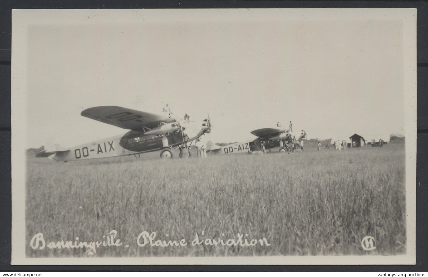 ZK Samenstelling Van 17 Foto's Van Belgisch-Congo, W.o. Vliegtuigen In Ringalbum, Zm - Congo Belga