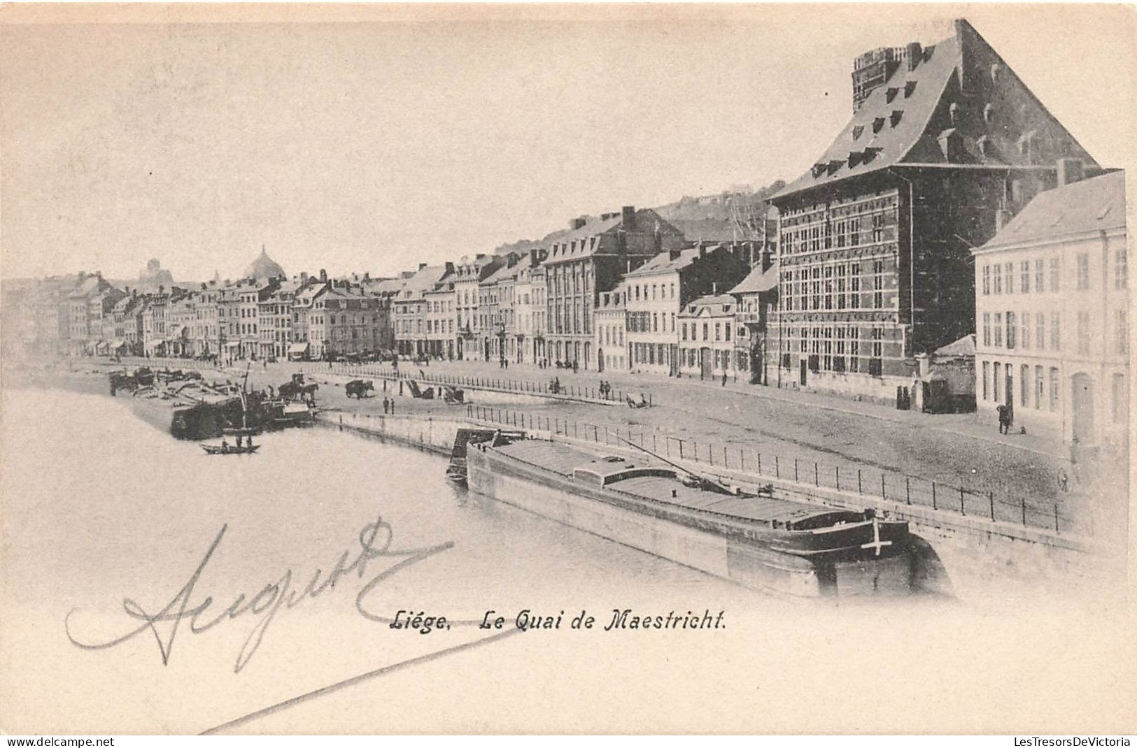 BELGIQUE - Liège - Le Quai De Maestricht - Carte Postale Ancienne - Liege