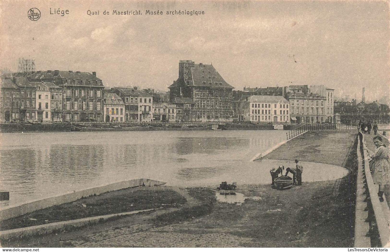 BELGIQUE - Liège - Le Quai De Maestricht - Le Musée Archéologique - Carte Postale Ancienne - Lüttich