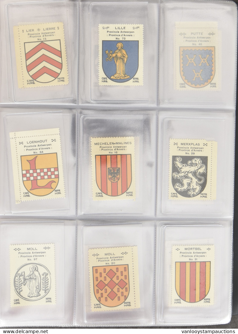 VARIA: Wapenschilden Van Vlaamse Gemeentes + Sluitzegels (Honderden Stuks) - Autres & Non Classés