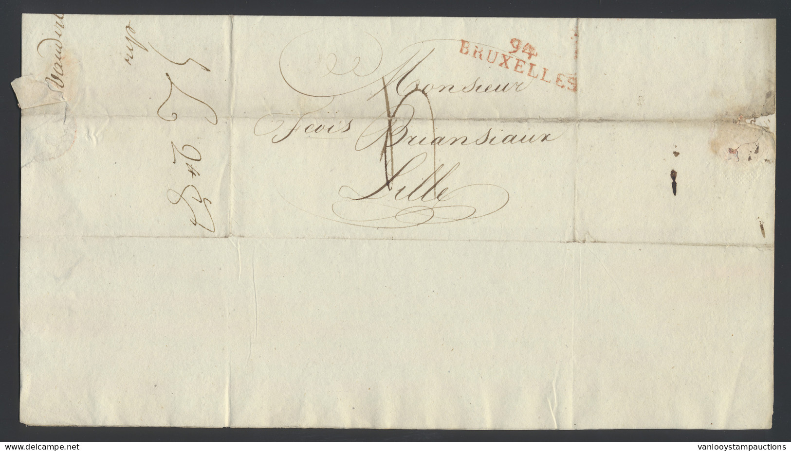 Franse Periode, 24 Documenten Bruxelles, Courtrai, Gand En Mons, Leuk Geheel, Zm/m. - 1794-1814 (Periodo Francese)