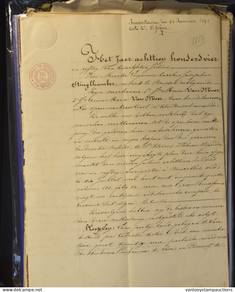 Oude Historische Documenten (1756/1922)  Uit Asse/Mollem (12x), Eppegem (13x), Evere (10x), Sterrebeek (18x), Alle Met O - Autres & Non Classés