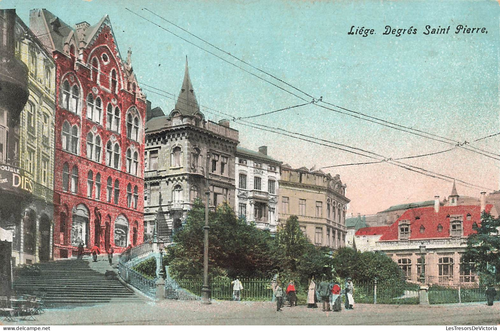 BELGIQUE - Liège - Degrés Saint Pierre - Colorisé - Carte Postale Ancienne - Liege