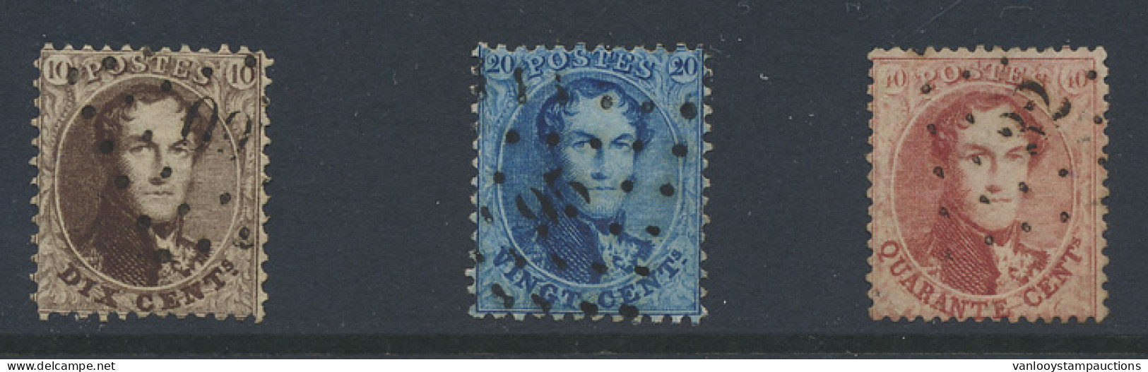 N° 14, 15A En 16 B, Alle Diverse Tandingen, Zm (OBP € 30 En Coba € 40) - 1849-1865 Médaillons (Autres)