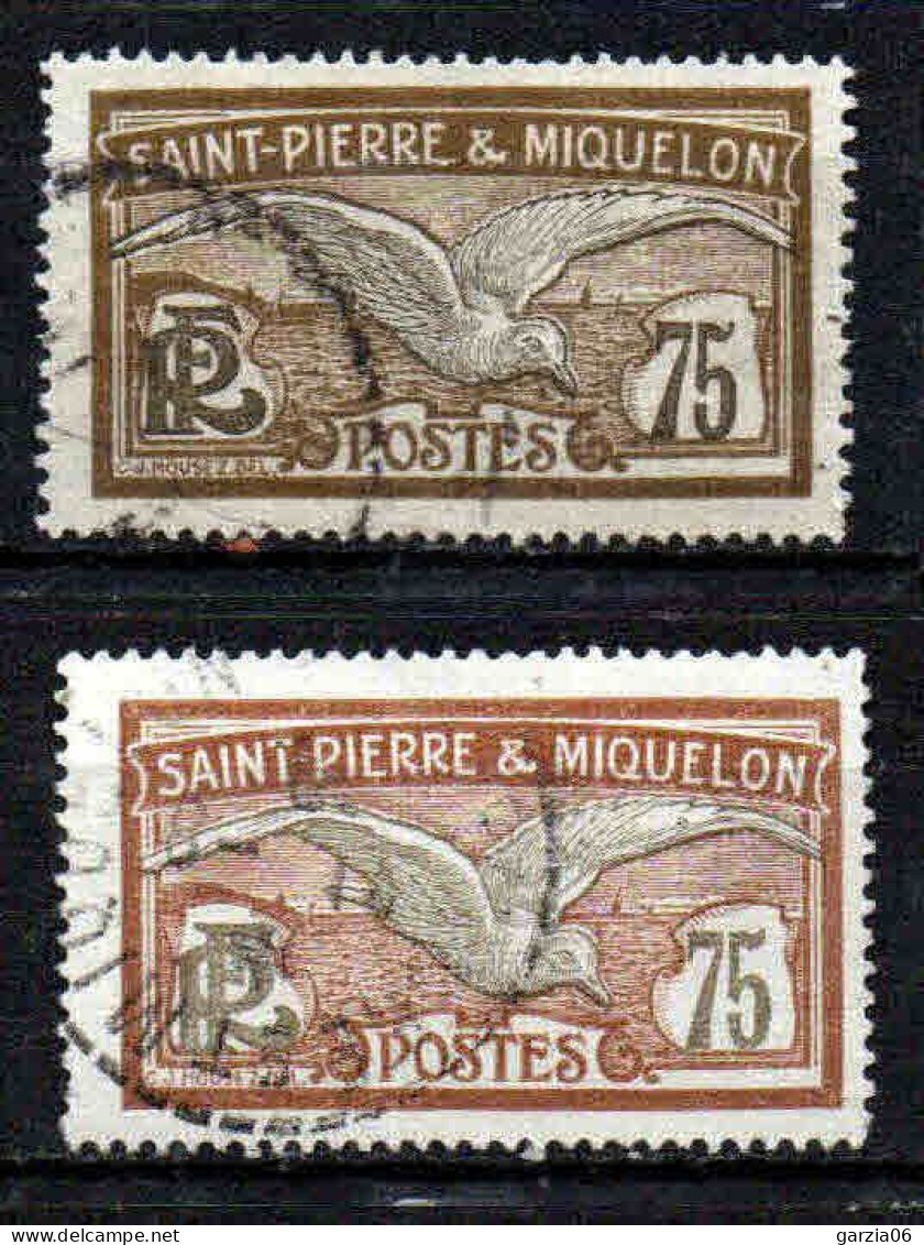 St Pierre Et Miquelon    - 1909 - Goéland  - N° 90 / Variété De Couleur - Oblit - Used - Used Stamps