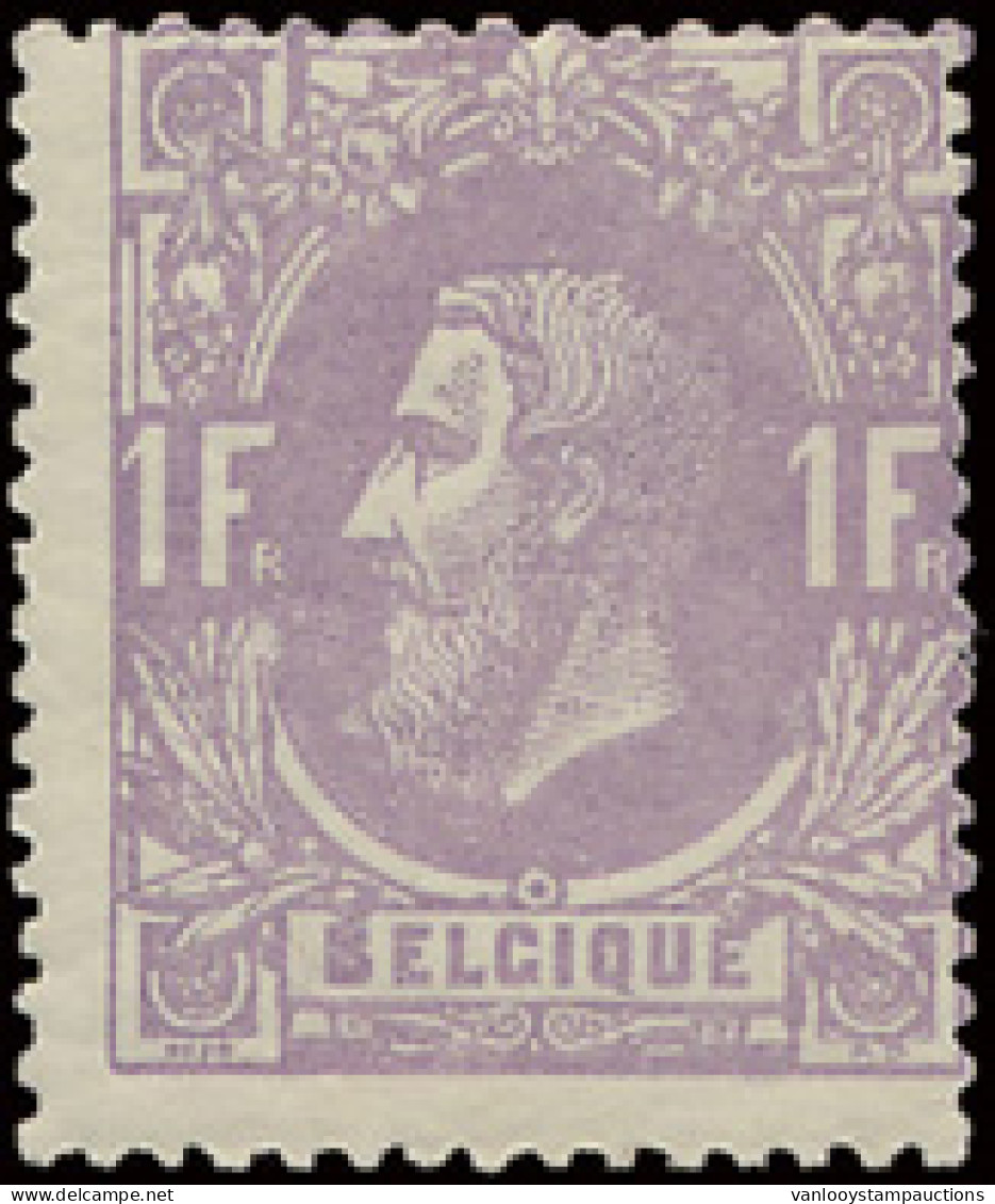 ** N° 36 1fr. Mauve, Gedecentreerd, Maar Fris Van Kleur En Gom, M (OBP €1.600) - 1869-1883 Leopold II