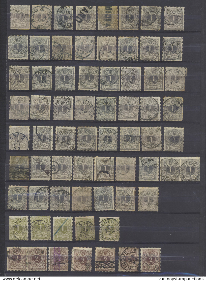 Studieverzameling N° 42/45, Met Ambulant- ECD- Relaisstempels Enz..., Wisselende Kwaliteit, Zm/m/ntz. - 1869-1888 Lying Lion