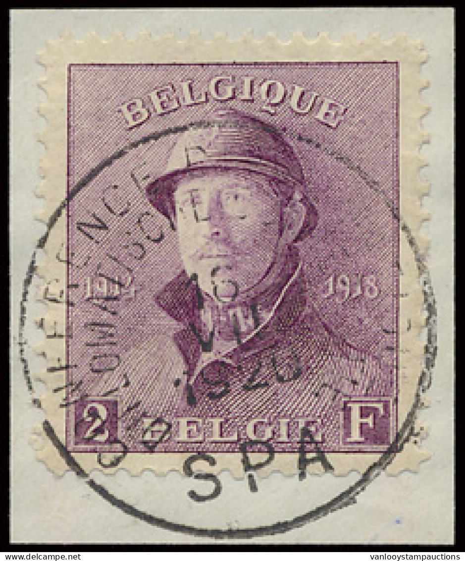 N° 165/78 'Volledige Reeks' Met Speciale Afstempeling 'Diplomatische Conferentie' Op Fragment, Zm (OBP € 900) - 1919-1920  Re Con Casco