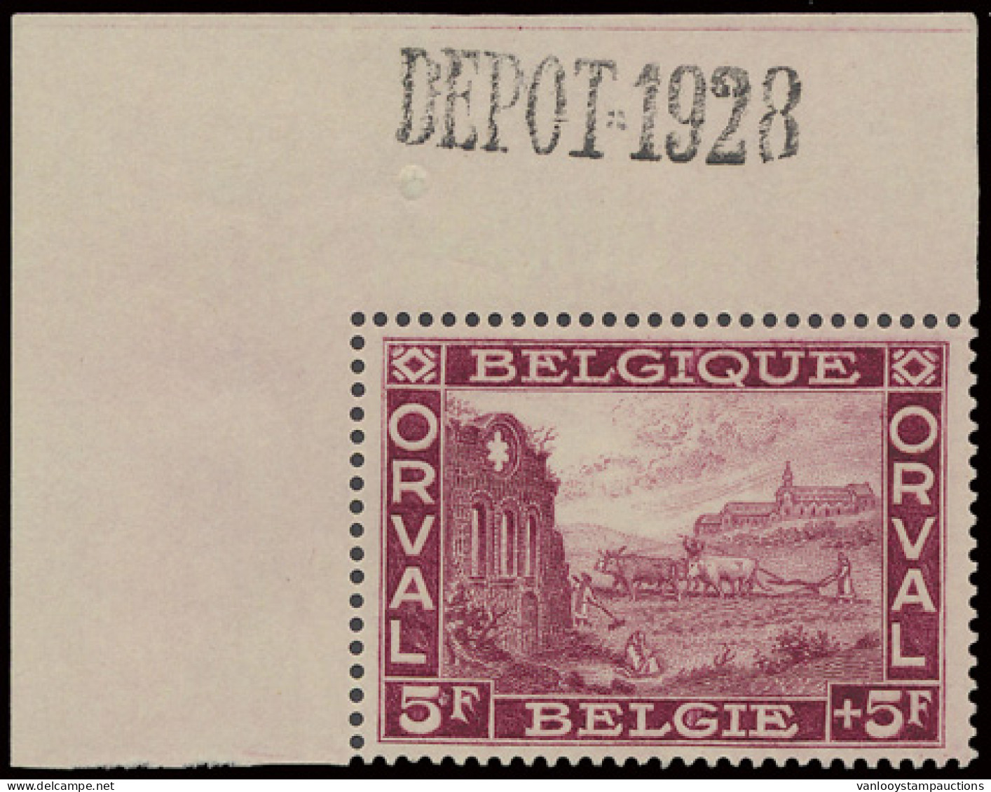 ** N° 258/66 'Voll Reeks' W.v. 5 Fr Met Depot 1928, Zm (OBP € 400) - Otros & Sin Clasificación