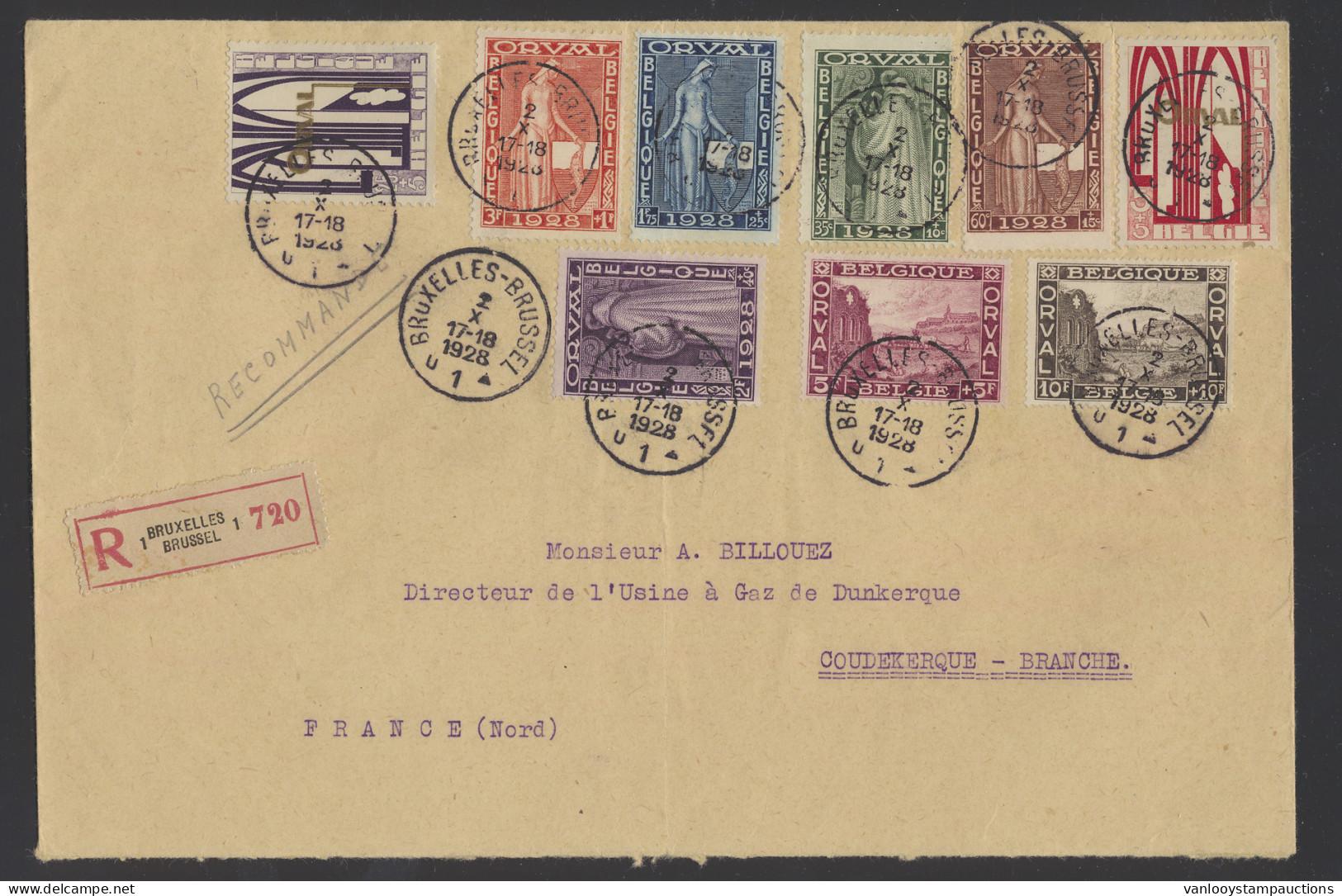 N° 258/66 Volledige Reeks Op Filatelistische Aangetekende Brief, Zm - Other & Unclassified