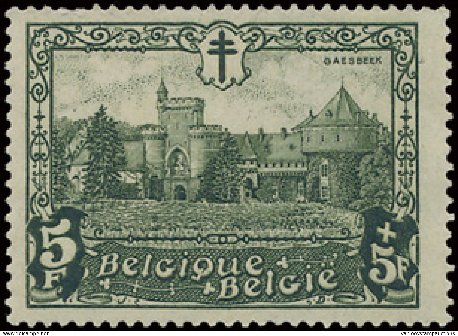 ** N° 314 5fr. + 5fr. Gaasbeek, Hoogste Waarde Van De Reeks, Zm (OBP €150) - Otros & Sin Clasificación