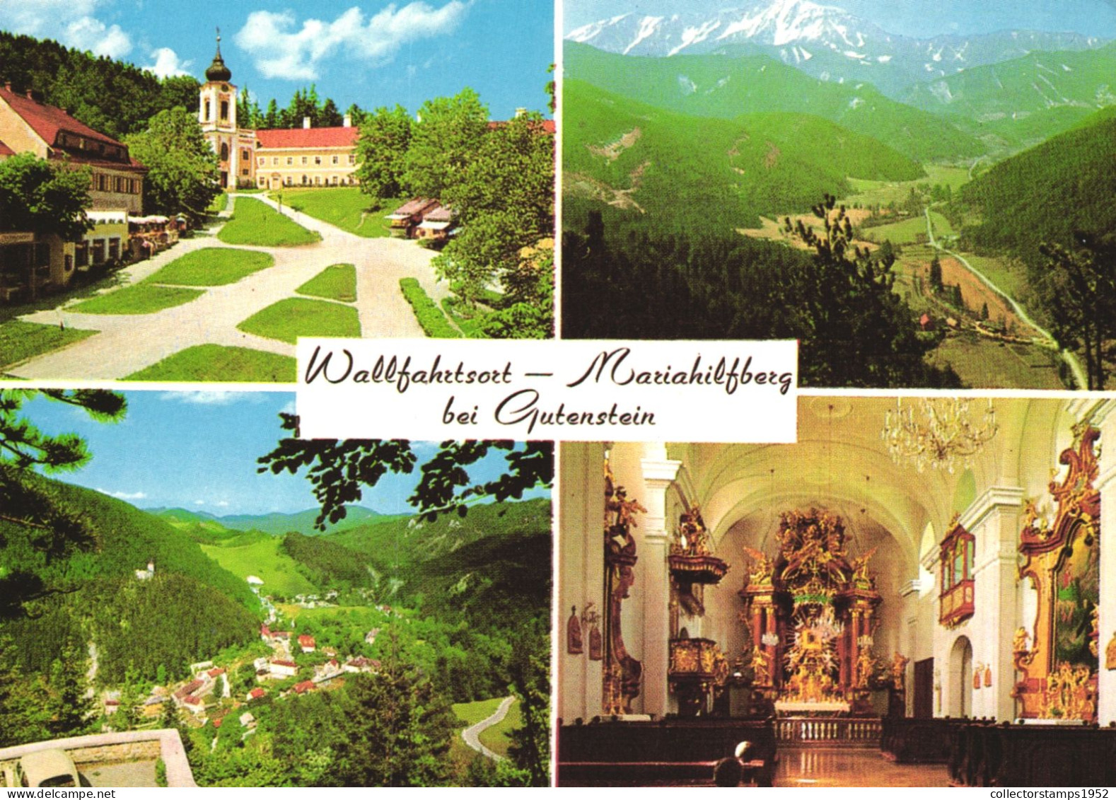 AUSTRIA, LOWER AUSTRIA, GUTENSTEIN, MARIAHILFBERG, PLACE OF PILGRIMAGE, PANORAMA, MOUNTAIN, CHURCH - Gutenstein