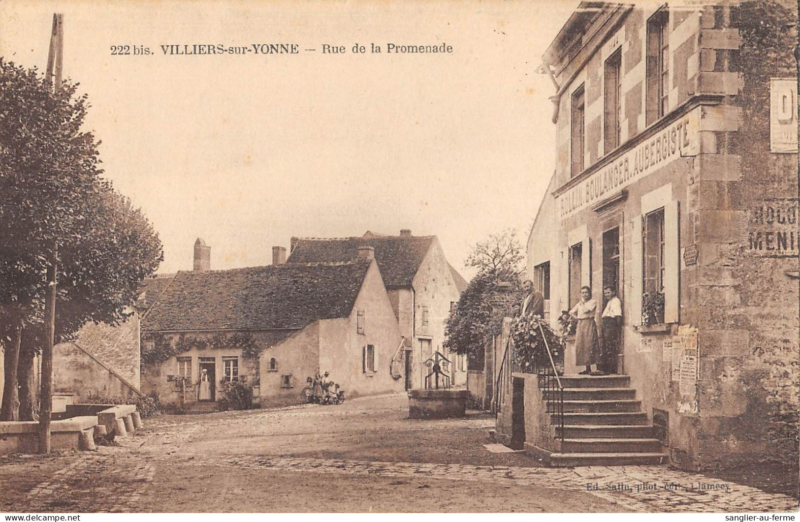 CPA 58 VILLIERS SUR YONNE / RUE DE LA PROMENADE - Altri & Non Classificati